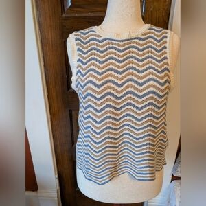 Chevron Pattern Sleeveless Top